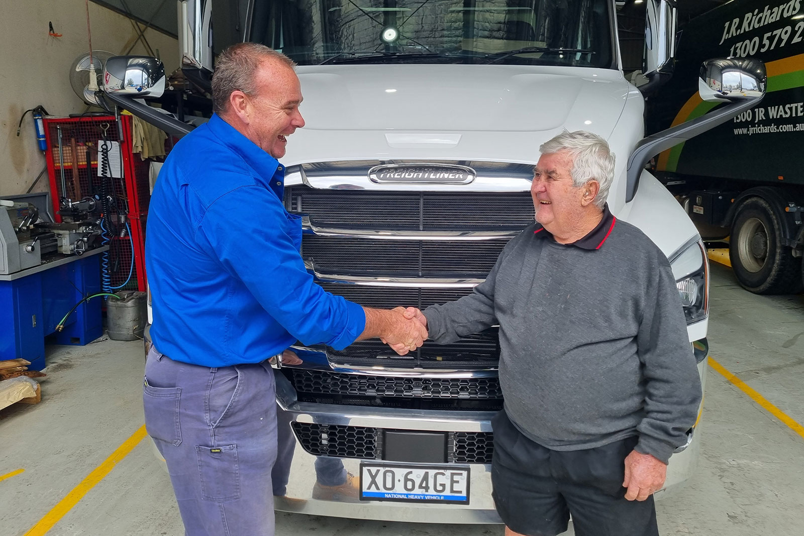 A New Freightliner Cascadia Tipper Off To Its New Home At Brycon